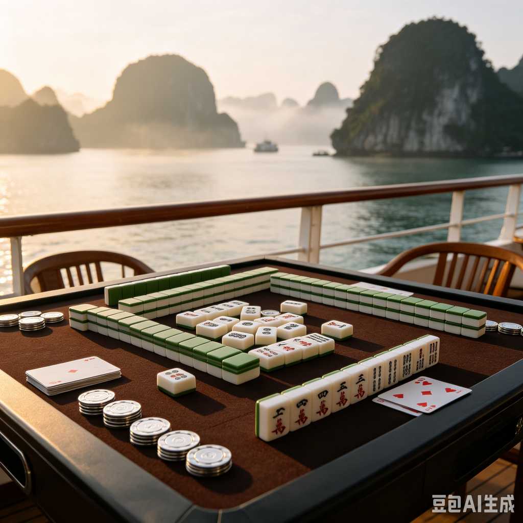 retro text mahjong tiles