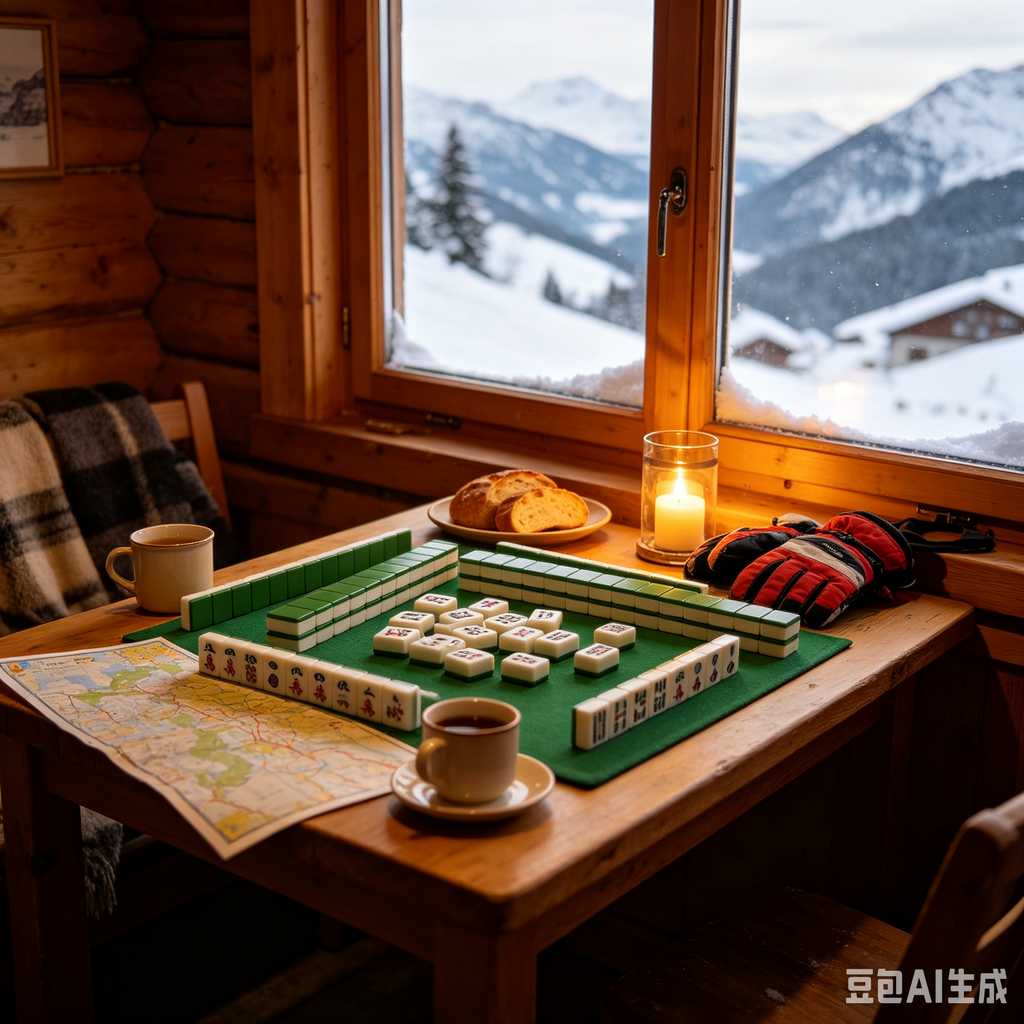 mahjong set for home entertainment