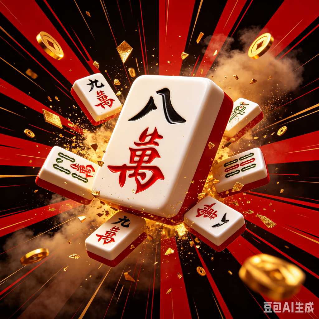 vivid color print mahjong set