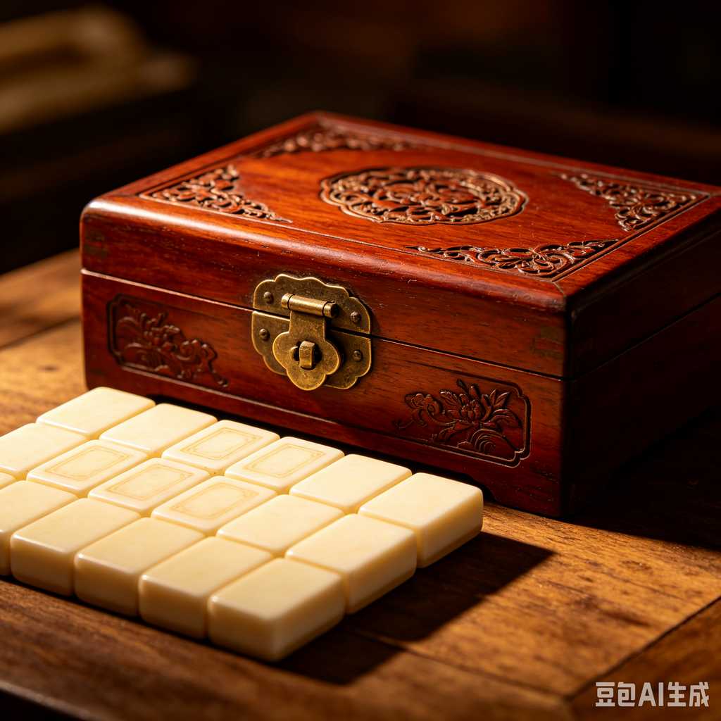 engraved mahjong tiles