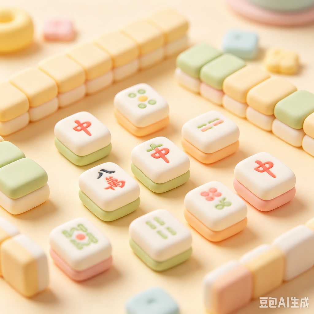 antique style mahjong set